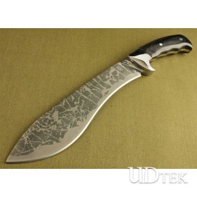 Pattern Design Dog Leg Machete Knife Tactical Knife with 5.8mm Blade thickness UDTEK01218